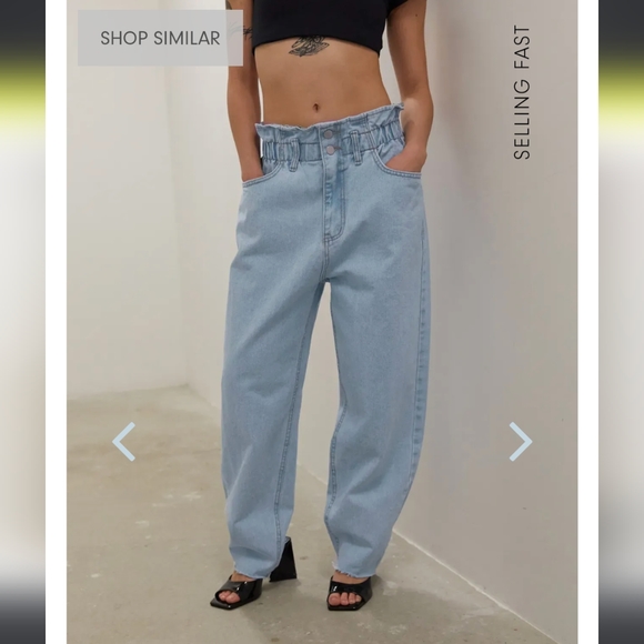 Oak and Fort Paperbag Waist Jean - Picture 6 of 7